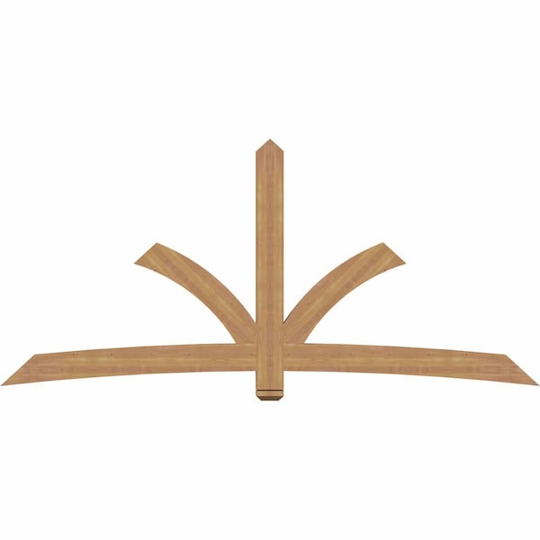 Ekena Millwork Davenport Timber Gable Bracket, Western Red Cedar, 108"W x 49"H x 3 1/2"D x 5 1/2"F, 11/12 Pitch GBW108X49X0406DAV00SWR - main